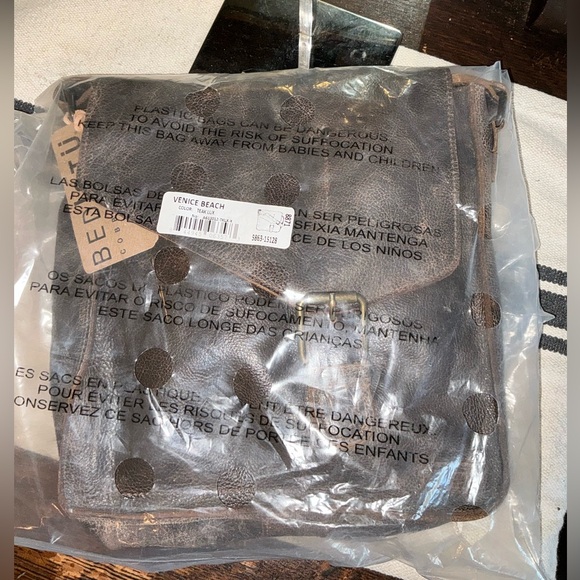 NWT Bed Stu Leather Venice Beach Crossbody Shoulder Bag Teak Lux MSRP $240 - Picture 13 of 14